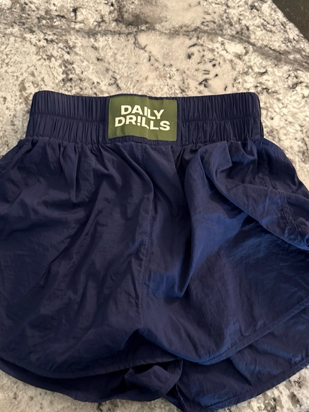 Daily Drills Navy Blue Girls' Athletic Shorts